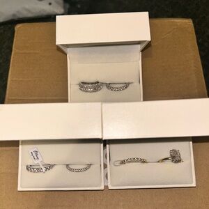 Elegant Silver and Gold Women's Jewelry Set